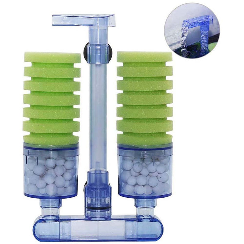 Aquarium Filter,Ultra Quiet Aquarium Biochemical Sponge Filter Fish Tank Ai H1S9