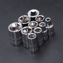 11Pc 1/4 Hex Socket Set Adapter Short Sockets Torque Spanner Ratchet Socket