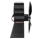 4 Blade Stove Fan Blades Heat Powered Stove Fan Eco Friendly Wood Log Burner Thermometer Fan