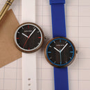 BOBO BIRD R28 Silicone Casual Style Women Wrist Watch Wooden Case Quartz Watches