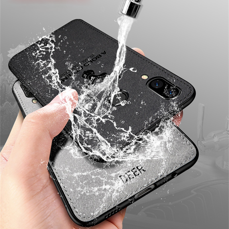 Bakeey Shockproof Canvas TPU Bumper Protective Case for Samsung Galaxy A40 2019