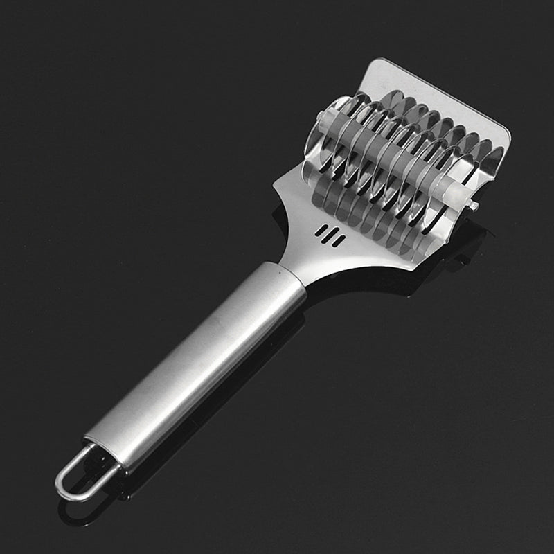 Spaghett Noodle Maker Lattice Roller Dough Cutter Tool Stainless Steel