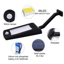 1X(66 Led Wireless Solar Lights Led Outdoor Decor Waterproof Pir Motion Sen