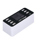 40W 7 USB Type-C Charger LCD Screen Desktop Fast Charging Station Charger