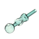 5 Inch Portable Green Glassware Glass Herb Holder Water Filter Tube Pipe Bowl