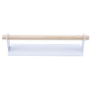 Metal Wall Hanging Holder Wood Towel Shelf Toilet Paper Organizer Rag Holde S2F6