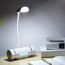 Portable Adjustable Led Desk Lamp Alarm Clock Rechargeable Eye-Caring Table