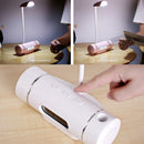 Portable Adjustable Led Desk Lamp Alarm Clock Rechargeable Eye-Caring Table
