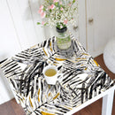 1X(Table Cloth Watercolor Tropical Pattern Diy Pvc Waterproof Wall Art Deca