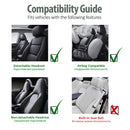 Car Universal Front Seat Cover Fashion Style Leather Seat Interior Seat Cov