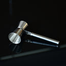 1X(Stainless Steel Handle Measuring Cup Bar Double Head Gauge Cup Cocktail