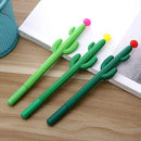 1X(Pack Of 30 Cactus Shaped Ballpoint Black 0.5Mm Gel Ink Rollerball Pen Fo