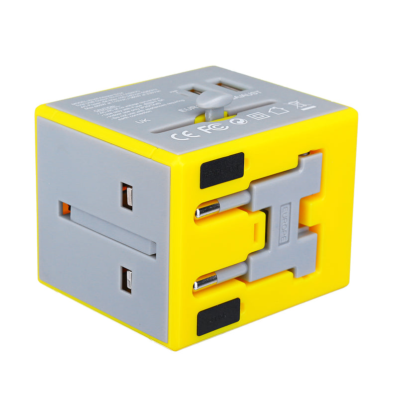 AUGIENB All In One Universal Conversion Plug UK/EU/AU/US Electric Plug Converter AC Power Adapter USB Charger