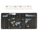 Voground Mouse Pad World Map Natural Rubber Material Locking Edge Waterproo