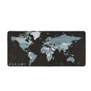 Voground Mouse Pad World Map Natural Rubber Material Locking Edge Waterproo