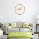 50CM/60CM Double Layer Wall Clock Creative Living Room Round Vintage Wrought Iron Wall Clock