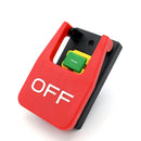 Off-On Red Cover Emergency Stop Push Button Switch 16A Power-Off/Undervolta