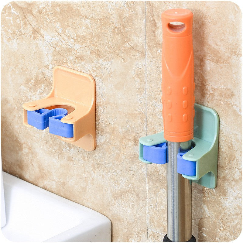 Bathroom Mop Brush Broom Hanger Holder Home Hooks Hanging Storage