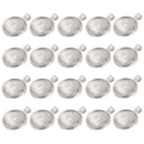 20 Set Round Bezel Pendant Trays With Glass Dome Tile Cabochon 25Mm Blanks  K9U1