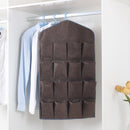 Oxford Cloth 16 Grid Hanging Bag Door Back Debris Storage Bag Cloth Hanger