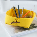 Folding Storage Basket Diy Office Cloth Debris Storage Box Desktop Sorting