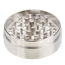 MOHOO Grinder Crusher 4-piece Pollen Scrapers Grinder with Hand Muller Shredder for Dried Spices, Herbs, Spices, 55mm Scraper Silver