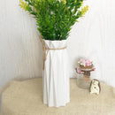 1X(Ceramic Vase Flower Pot Flower Basket White Ceramic Imitation Artificial