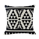 1X(Modern Simple Geometric Style & Linen Burlap Set Square Throw Pillow Cov