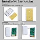 Cacazi Wireless Doorbell Dc Battery Operated Control Button 200M Remote Led W2Q6