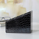 1X(Luxury Leather Desktop Remote Control/Tv Guide Organizer Box Makeup Cosm