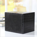 1X(Luxury Leather Desktop Remote Control/Tv Guide Organizer Box Makeup Cosm