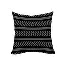 1X(Pack Of 4 Decorative Outdoor Pillow Cover Geometric Pattern Modern Style