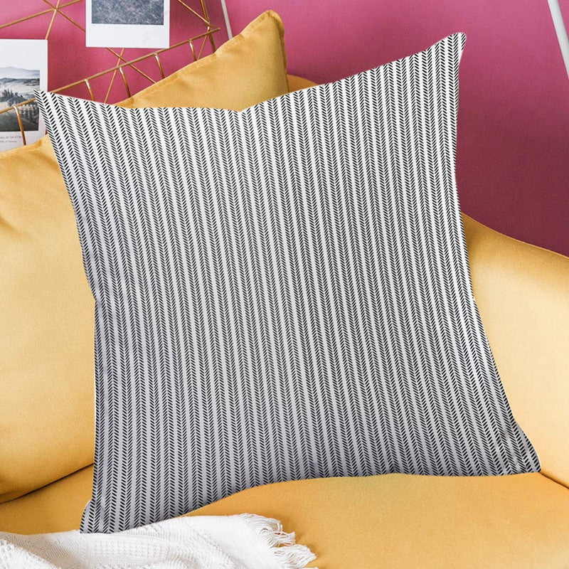 1X(Pack Of 4 Decorative Outdoor Pillow Cover Geometric Pattern Modern Style