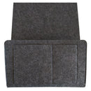 1X(Grey Bed Storage Pockets Felt Bedside Hanging Storage Organizer Holder W