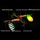 1 Set 15 Pcs Bait Set Hard Bait Rotating Sequin Fishing Bait Composite Sequ