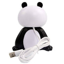 1X(Ultrasonic Humidifier Cute Mini Panda Usb Air Humidifier Essential Oil D