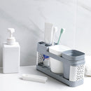 1X(1Pc PP Toothbrush Holder Toothpaste Storage Rack Shaver Toothbrush Dispe