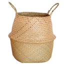 1X(New Foldable Straw Storage Handmade Bamboo Simple Decoration Seaweed Wic