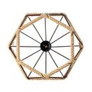 E27 Loft Industrial Hemp Rope Birdcage Chandelier Restaurant Bar Light Pendant Lamp