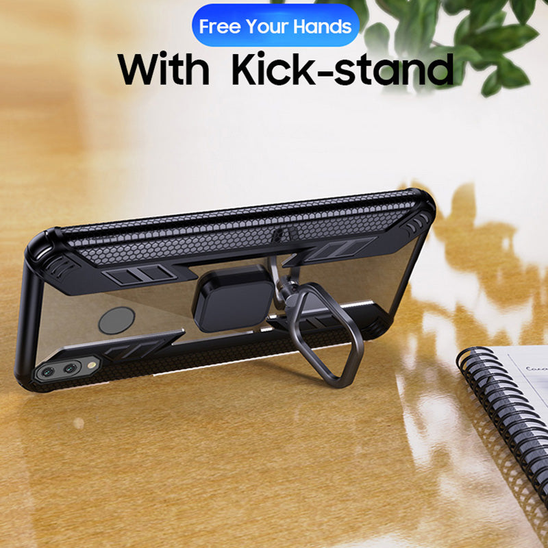 Bakeey Armor Shockproof Ring Holder Hard PC Protective Case For Xiaomi Redmi Note 7 / Redmi Note 7 PRO