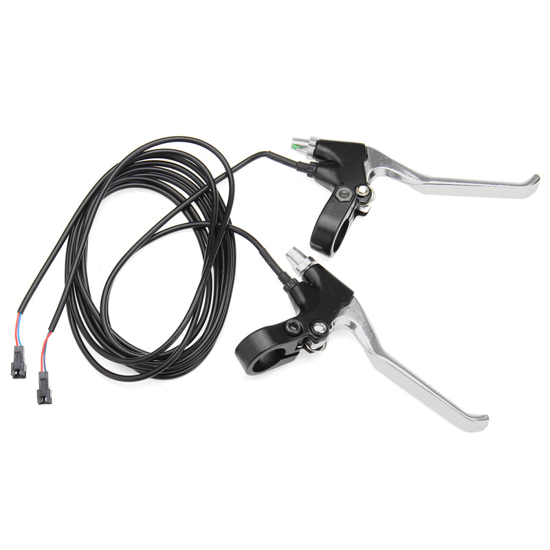 Brake Lever Handle Bar Grips with Cable For E-bike Mini Bike Electric Bicycle Scooter
