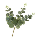 Green Artificial Plant Faux Silk Eucalyptu Gum Spray Leaf Flower Plastic Branches Home Decorations