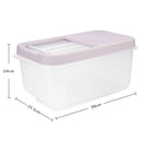 Plastic Rice Bucket 10Kg Moisture-Proof Kitchen Transparent Rice Cabinet St