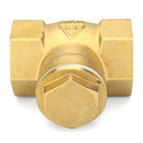 TMOK 1/2" 2/3" 1" Brass Swing Check Valve Female NPT Threaded Durable Brass Construction Valves