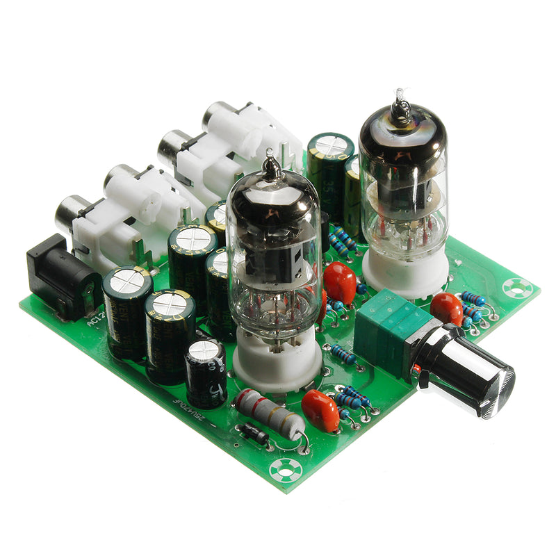 AC 12V 6J1 Valve Pre-amp Tube PreAmplifier Board Headphone Amplifier Buffer With Acrylic Case