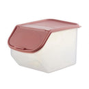 Dried Food Storage Sealed Box With Measuring Cup Plastic Kitchen Cereal Flo L3G2