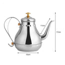 1X(Stainless Steel Teapot Gooseneck Pour Coffee Drip Kettle Tea Filter Pot