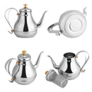 1X(Stainless Steel Teapot Gooseneck Pour Coffee Drip Kettle Tea Filter Pot