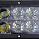 72W 5760LM LED Work Light Bar Spot Flood Beam Lamp For Jeep Off Road SUV Truck Boat