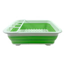 1X(Household Plastic Folding Kitchen Drain Rack Cutlery Cutlery Storage Box